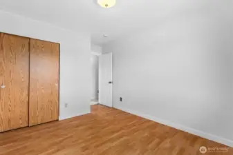 Den with closet. New doors and trim upstairs. All newly painted.