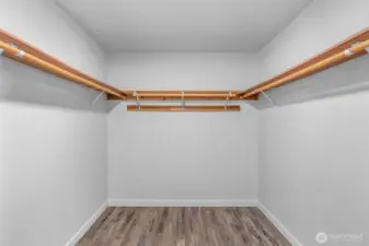 Very large closet adjoining primary bedroom upstairs.