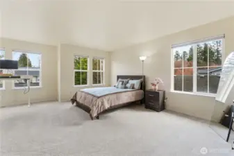 Spacious primary bedroom