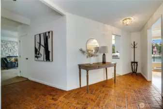 Entry Way leads into the formal dining room.