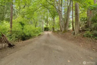 Enjoy 2+ acres of peaceful wooded land, accessible via a charming gravel driveway, opening to the bay