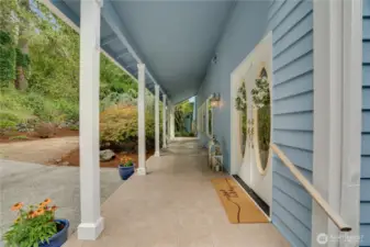 Welcoming covered front porch, perfect for relaxing outdoors