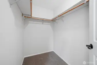 Walk-in closet.