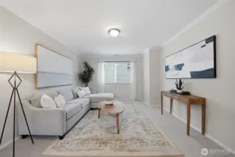 Upstairs den for a home office, media room, or a bonus area.