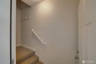 Lower level entry leads to the main level.