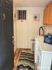 Carport Back Entrance thru Utility Room