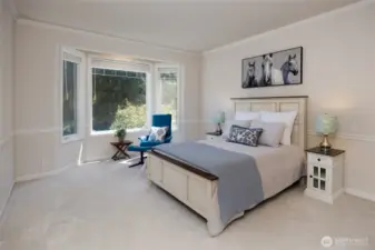 One of three bedrooms.