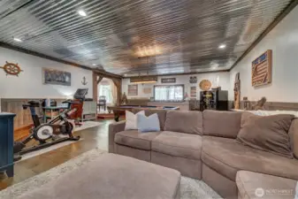 So many options for this room - office, hang-out, craft room, playroom, or whatever you decide.