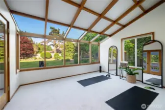 Sunroom is another great flex space. Gym? Winter play room? What would you do with it?