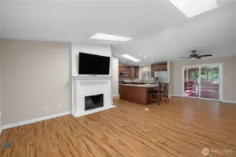 Lots of space! Laminate flooring!