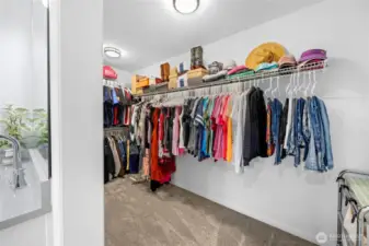Walk-in closet off primary bath