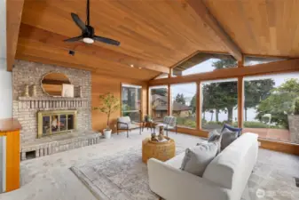 Propane fireplace adores the great room allowing extra comfort for those cooler nights.