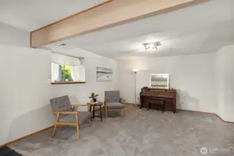 Additional finished room downstairs, lots of space to entertain!