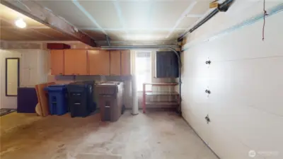 2 car garage with storage
