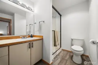3/4 bathroom downstairs