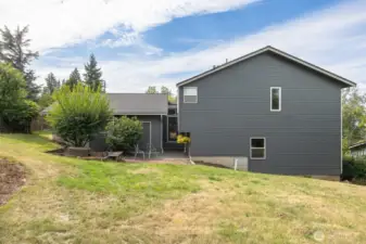 The back yard is HUGE and perfect for gardening, games or just relaxing