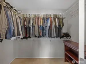 Primary walk in closet