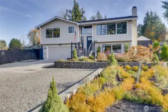 Closer view of front of home