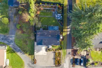 Overhead view of property