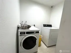 laundry room in hallway