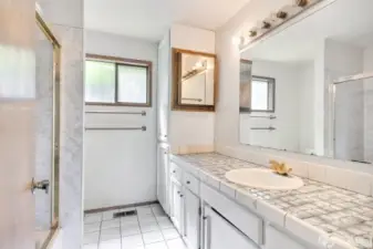 Full bath on main floor.