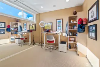 Primary Bedoom Flex Space Currently Used As Office But Could Be WorkOut Room or Closet.