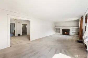 Hardwoods Floors under the carpet.