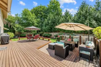Step outside and enjoy this expansive deck