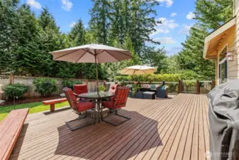Private back deck