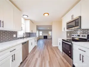 TONS OF COUNTER SPACE FOR YOUR GOODIES...MULTIPLE WORKING AREAS