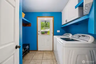 Another look at the laundry room. Perfect mud room after coming in from enjoying the outside.