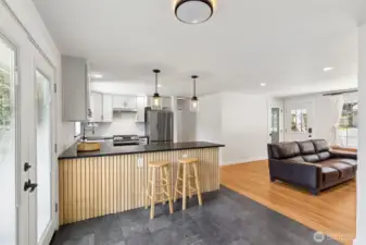 Kitchen & Living Room
