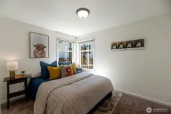 Bedroom with closet