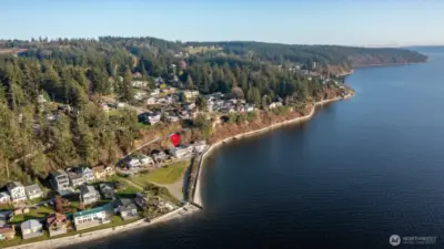 Imagine....RARE with over 340 feet of beachfront! Boat launch is right here!