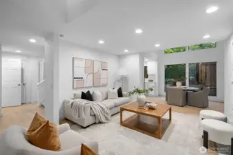Completely refreshed with new flooring, fresh paint, updated lighting and fixtures, modern appliances, and beautifully renewed kitchen and bathrooms.