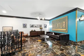The main lobby of the Decatur Condominium.