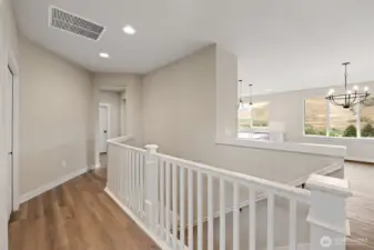 A peek toward the primary suite..