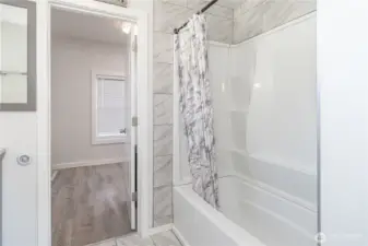 Bathroom between downstairs bedrooms