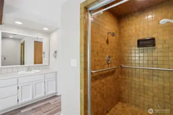 Bathroom #1 Master shower.