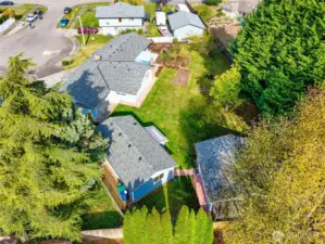 Aerial view of the property