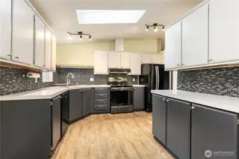 kitchen with extensive cabinet space