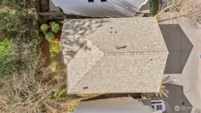 New roof installed in 2025, offering peace of mind and long-term durability for the next homeowner.