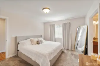 ADU primary suite with attached bath