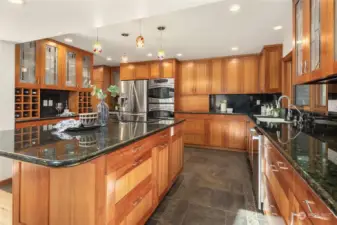 With ample countertops and custom cabinets