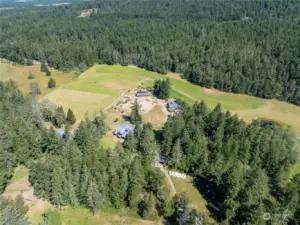 Birdseye view of the farm.