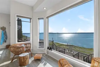 View from dining area