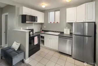 Thoughtfully designed kitchen featuring new appliances.