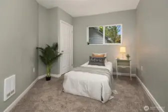 Spacious main floor bedroom.
