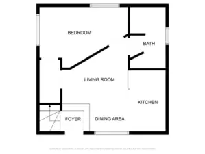 Floor plan of lower level.