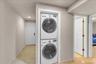 Laundry on lower level